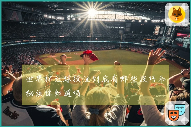 世界杯让球投注到底有哪些技巧和秘诀你知道吗